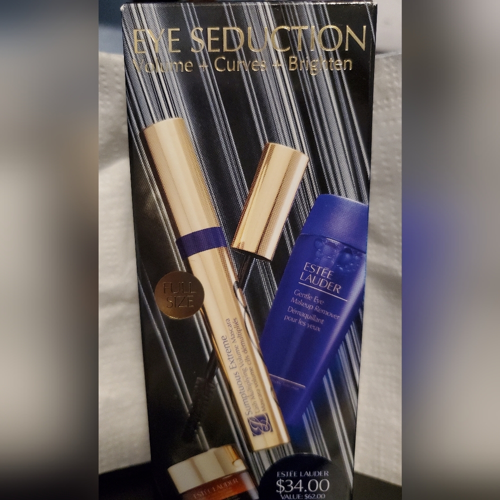 Estee Lauder Eye Seduction~ FULL size Mascara, Remover, Night Eye cream~ NEW!